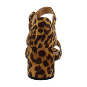 Tan Leopard Suede