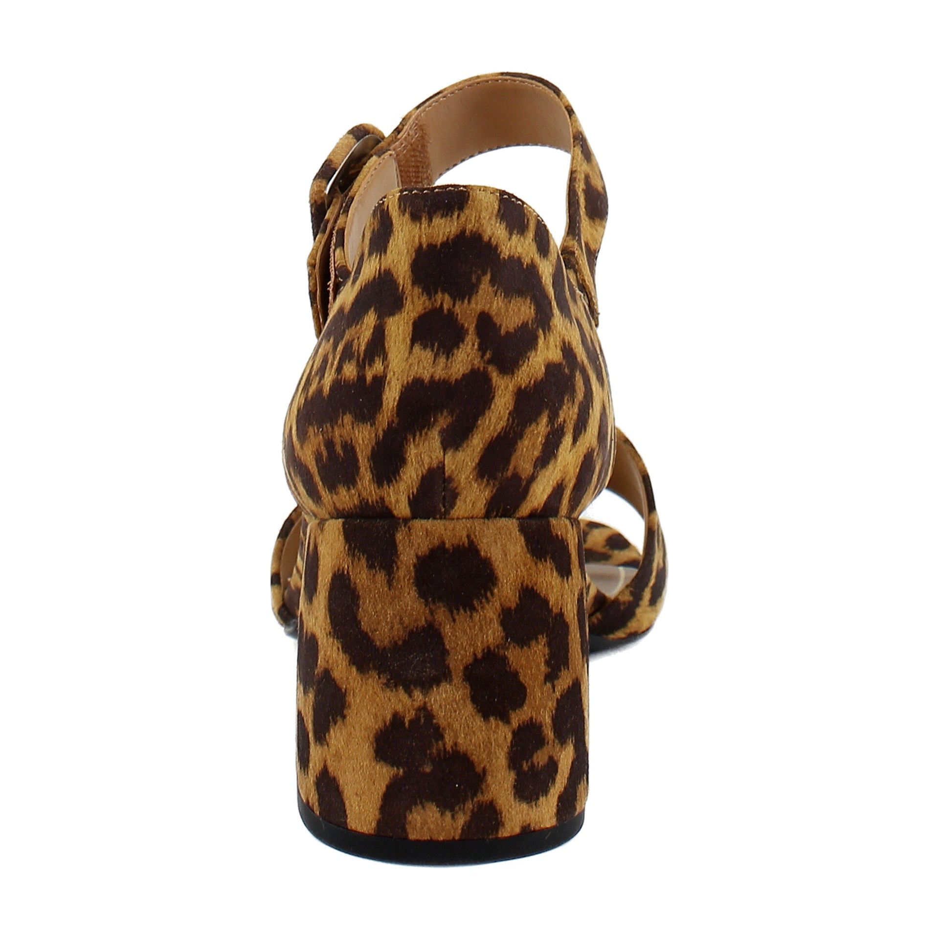 Tan Leopard Suede