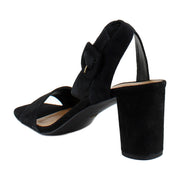 Black Waxed Suede
