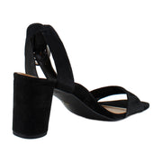 Black Waxed Suede