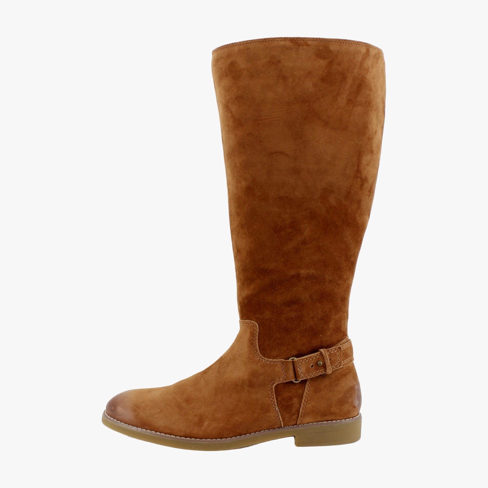 Brown Waxed Suede