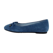 Dark Denim Croc Suede