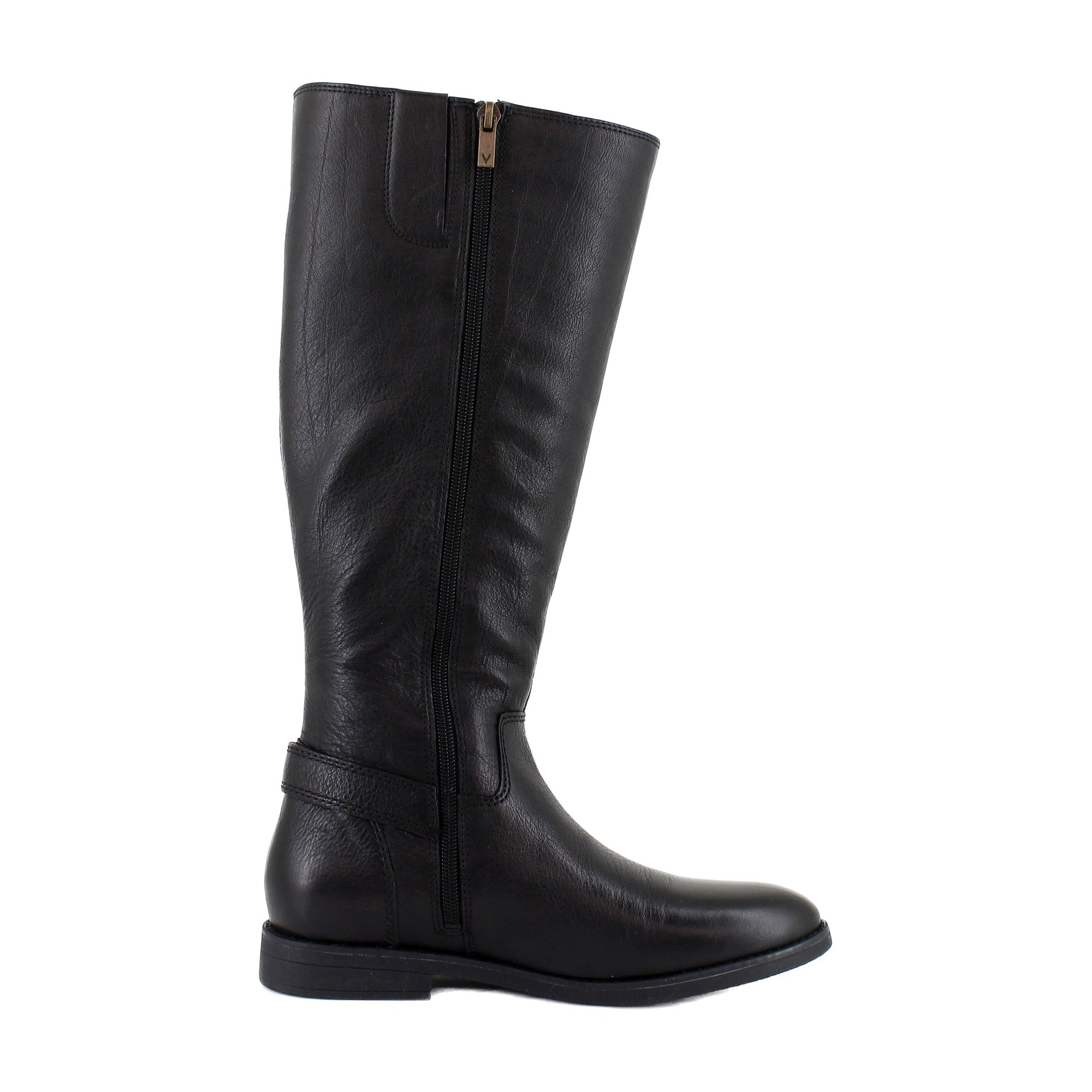 Black Tumbled Leather