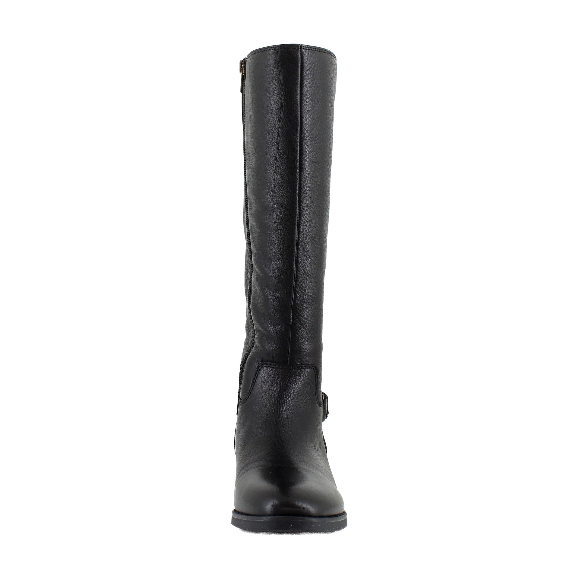 Black Tumbled Leather