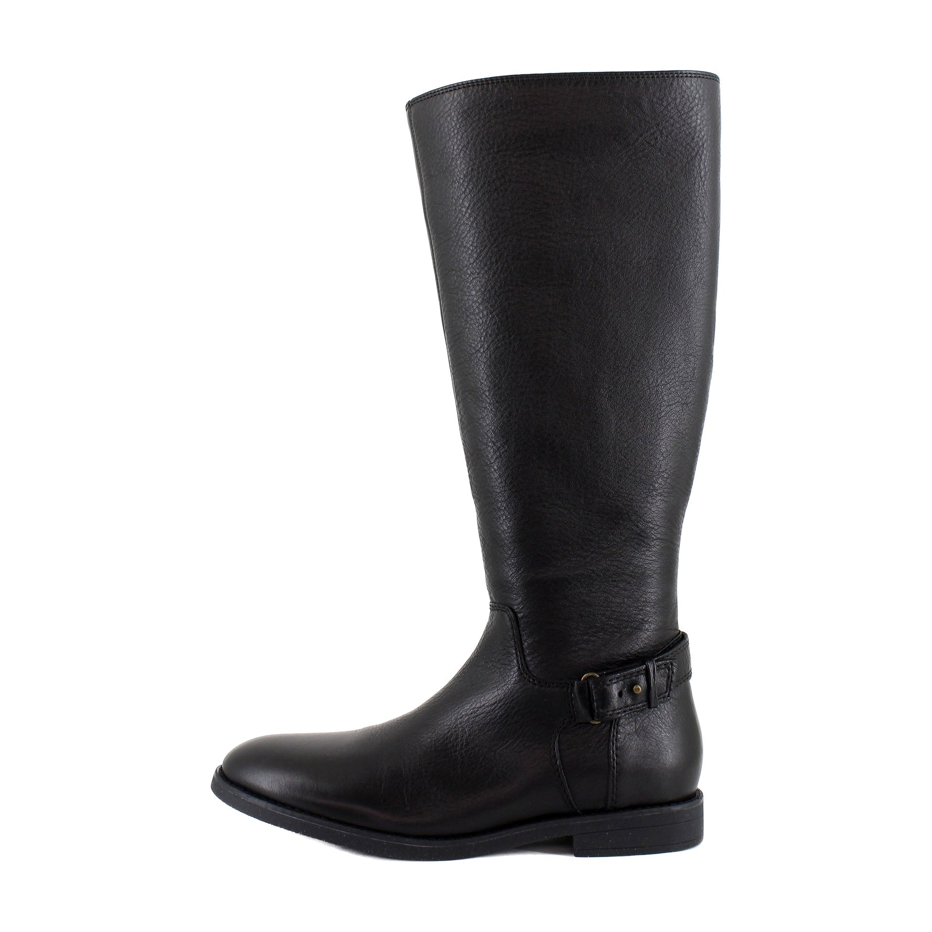 Black Tumbled Leather