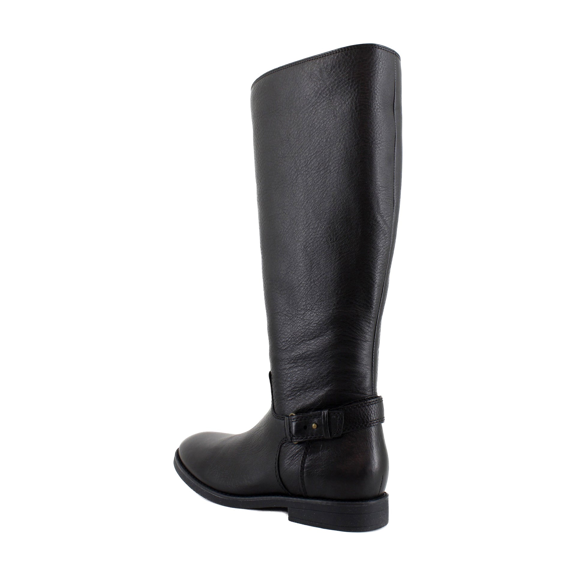 Black Tumbled Leather