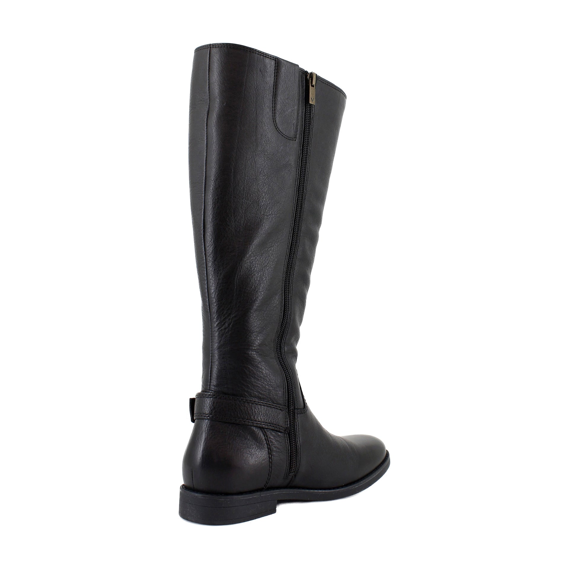 Black Tumbled Leather