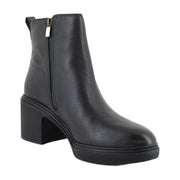 Black Tumbled Leather