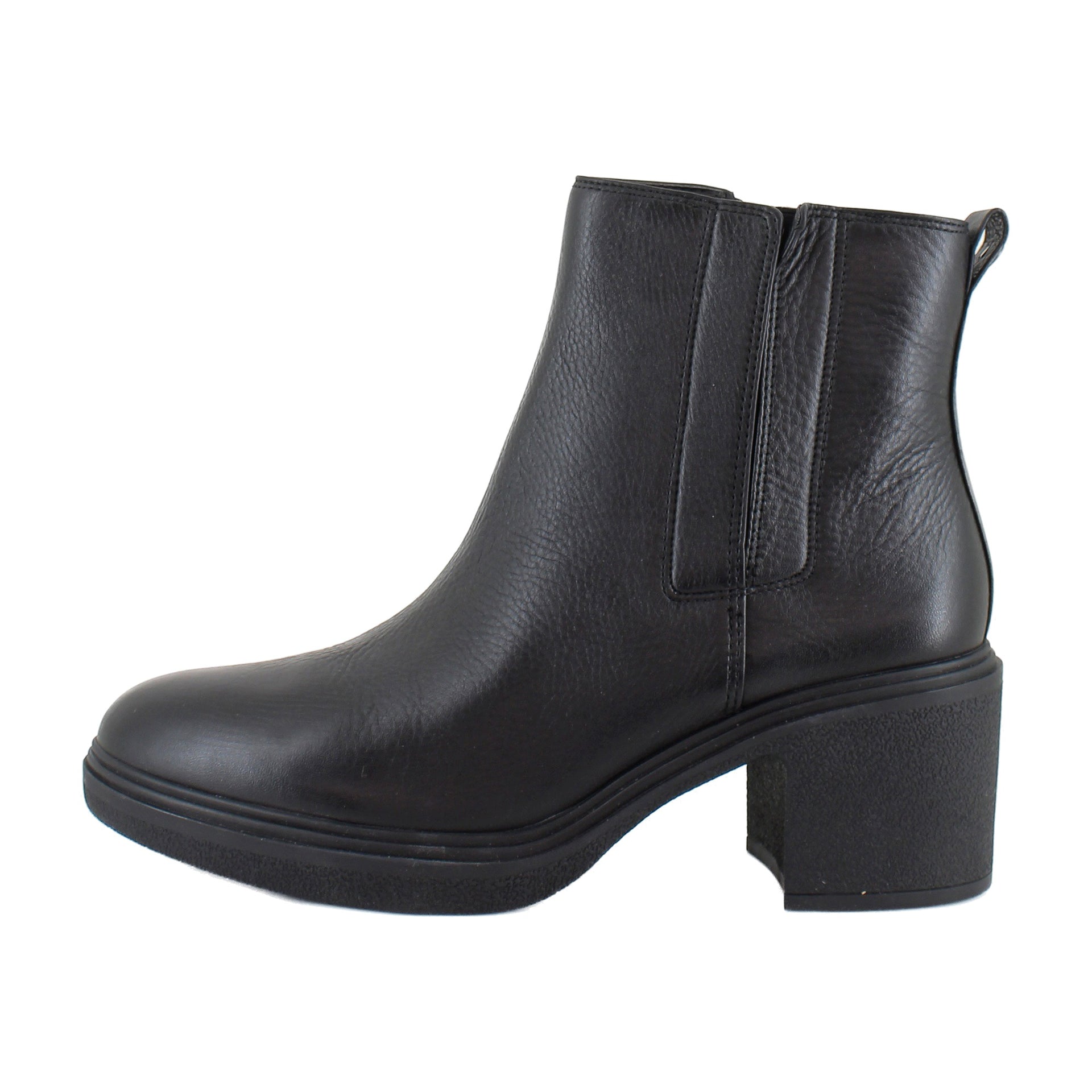 Black Tumbled Leather