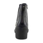 Black Tumbled Leather