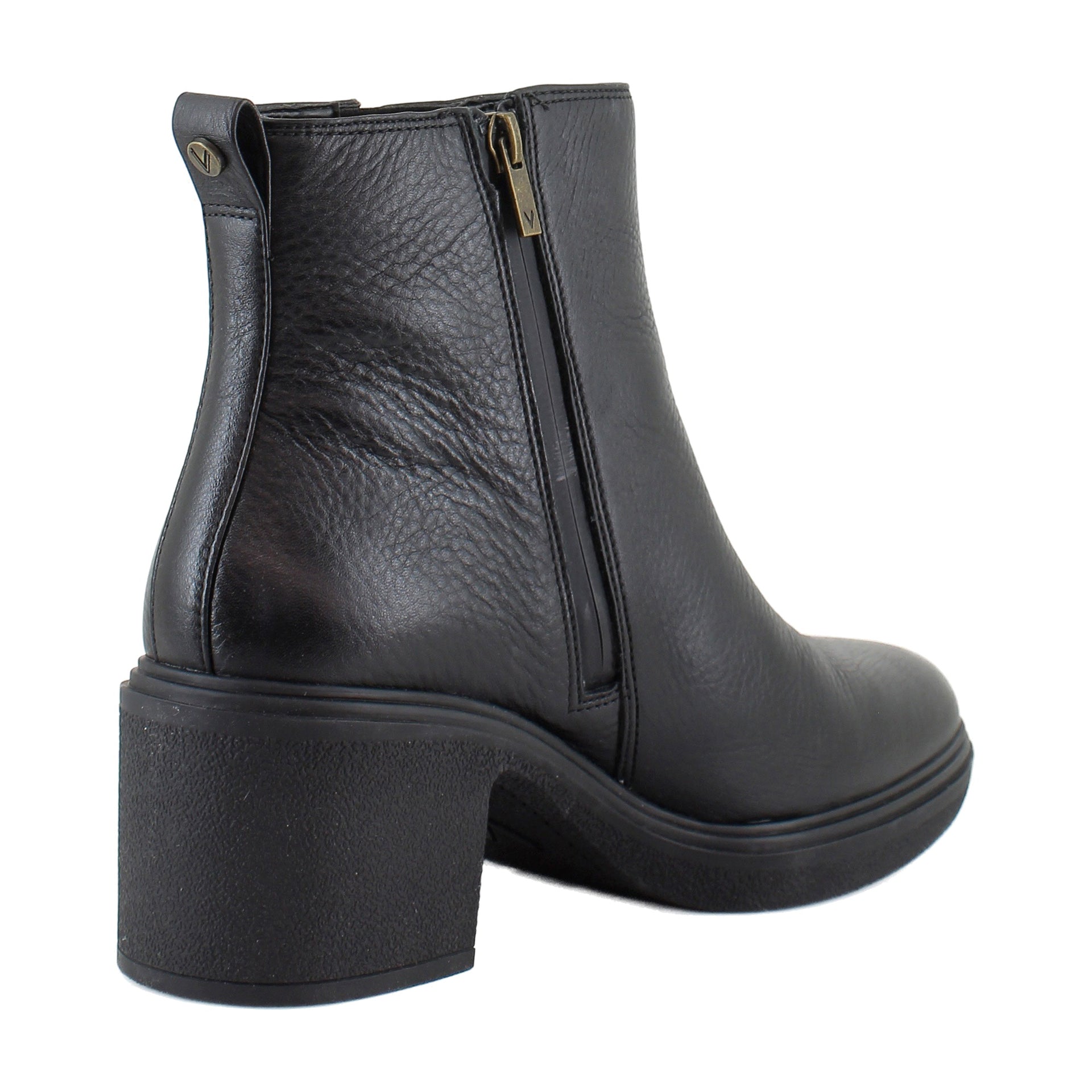 Black Tumbled Leather