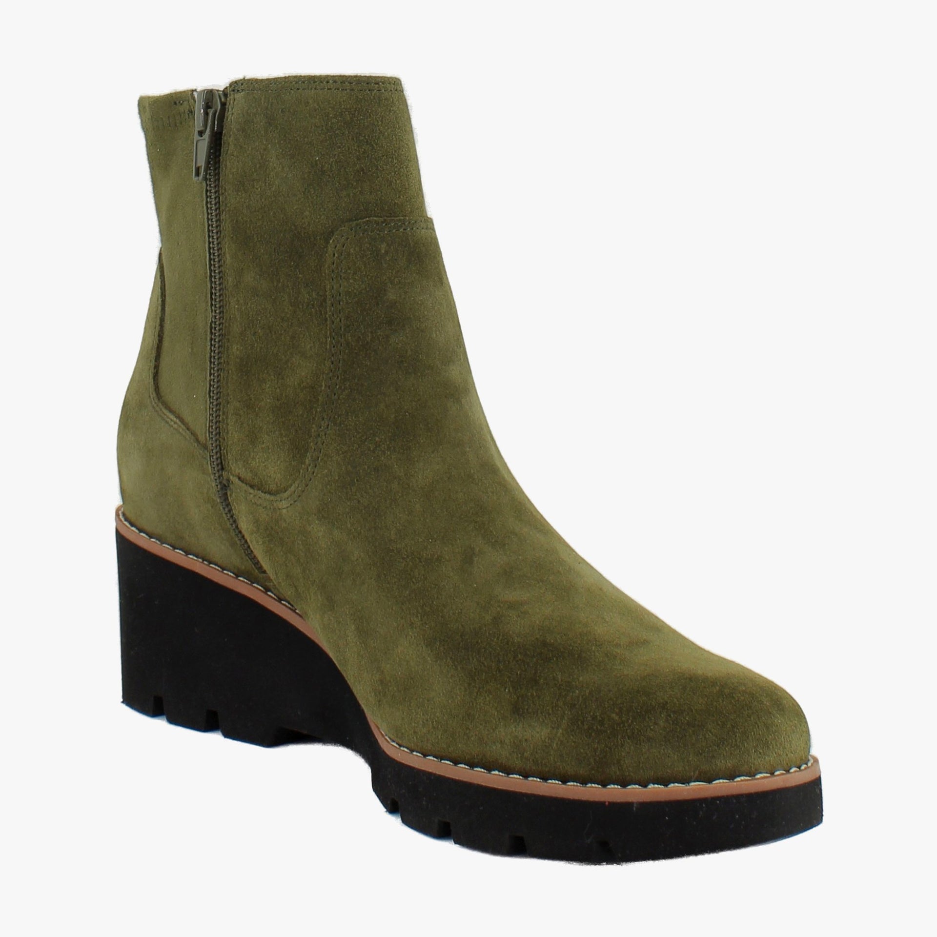 Dark Olive Suede