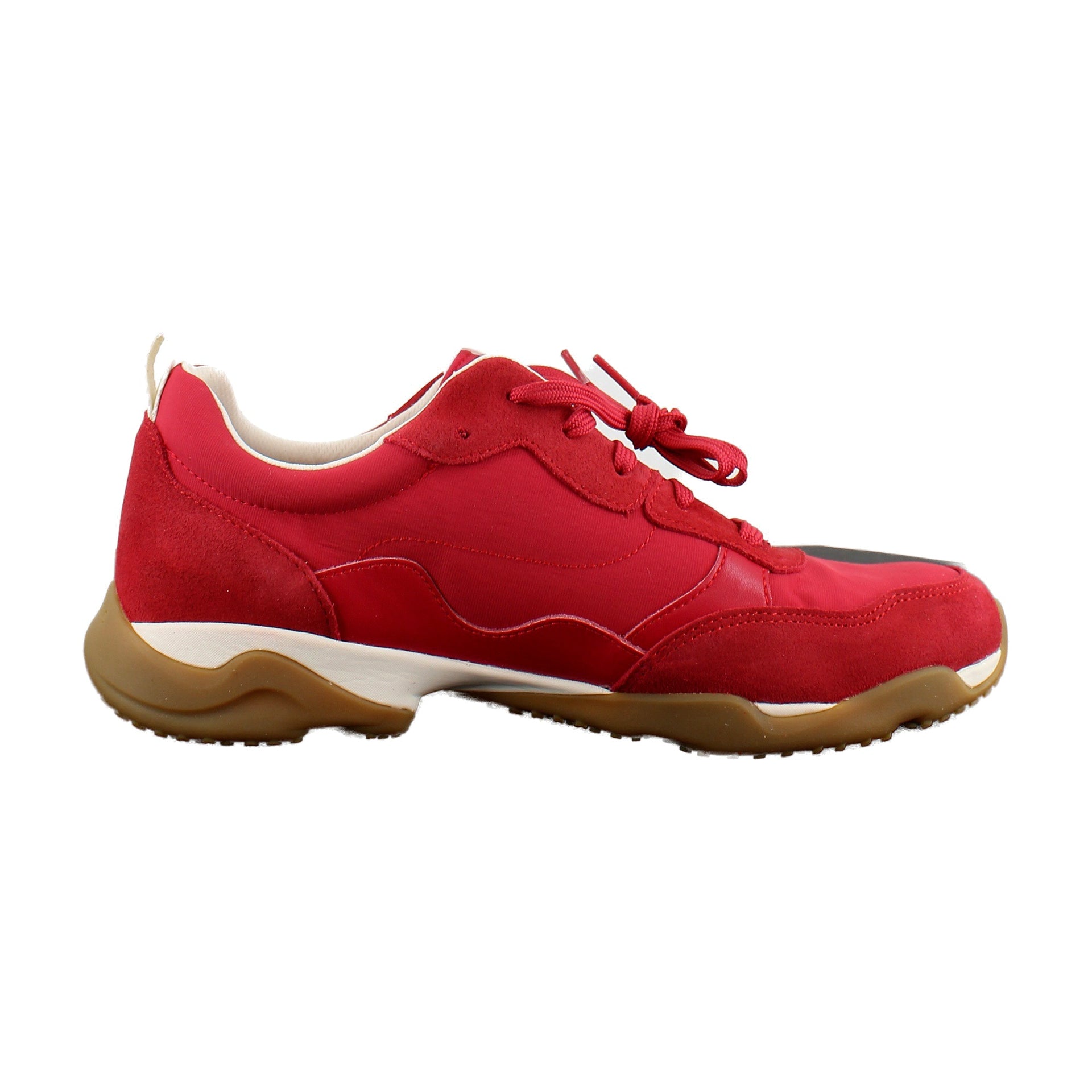 Varsity Red Leather