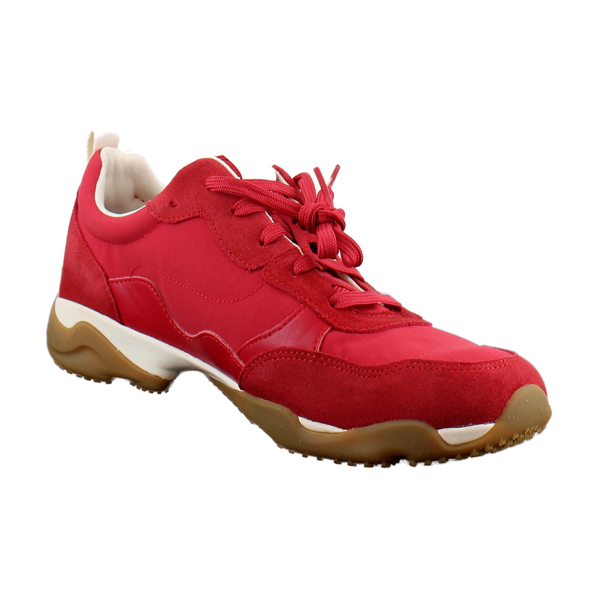 Varsity Red Leather