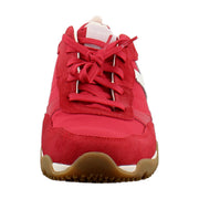 Varsity Red Leather