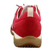 Varsity Red Leather