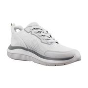 Vapor Grey Knit Suede
