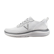 Vapor Grey Knit Suede