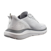 Vapor Grey Knit Suede
