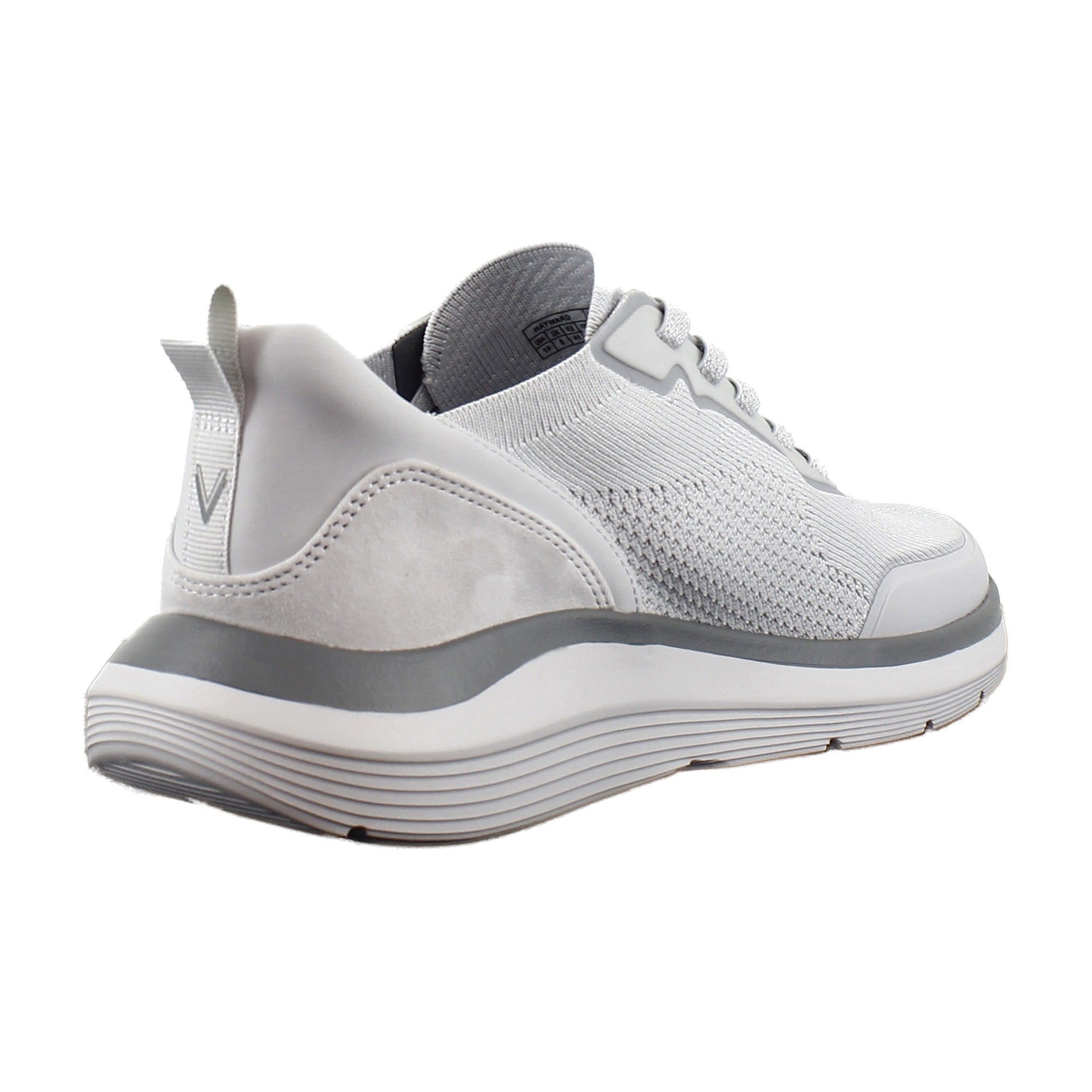 Vapor Grey Knit Suede