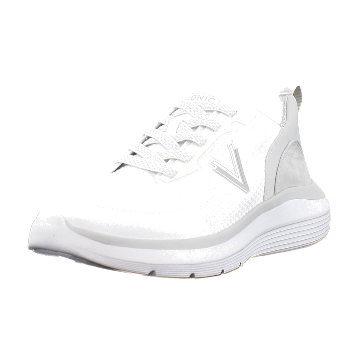 White Knit Suede