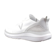 White Knit Suede