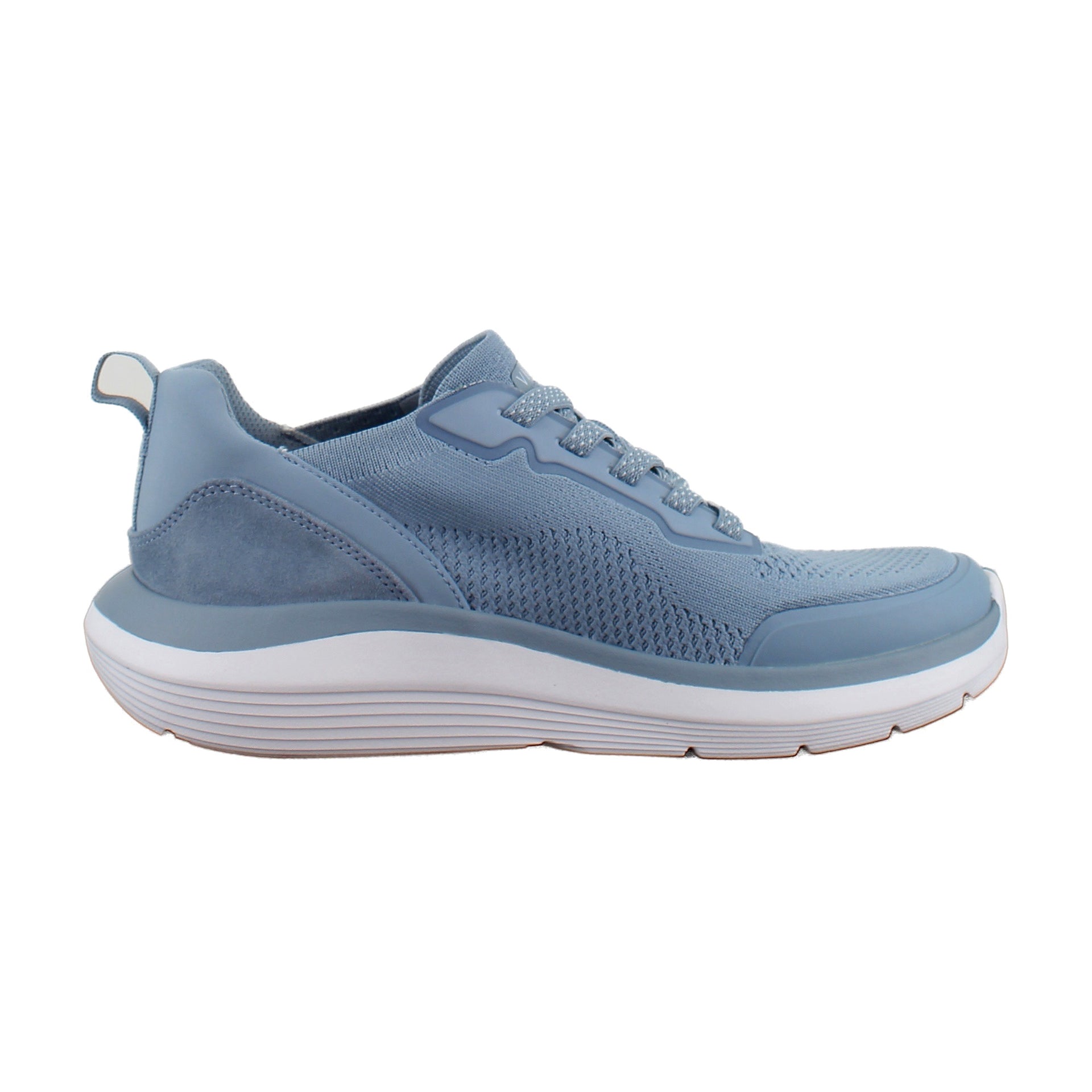 Vintage Blue Haze Knit Suede