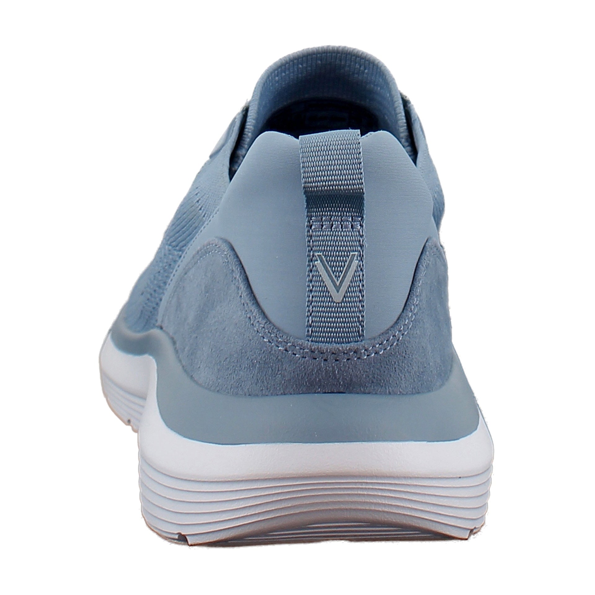Vintage Blue Haze Knit Suede