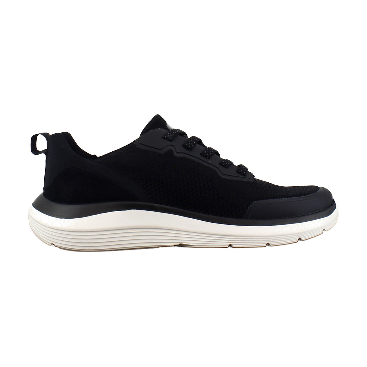 Black Knit Suede