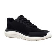 Black Knit Suede