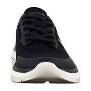 Black Knit Suede