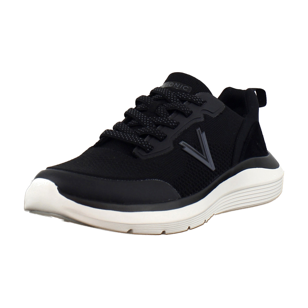 Black Knit Suede