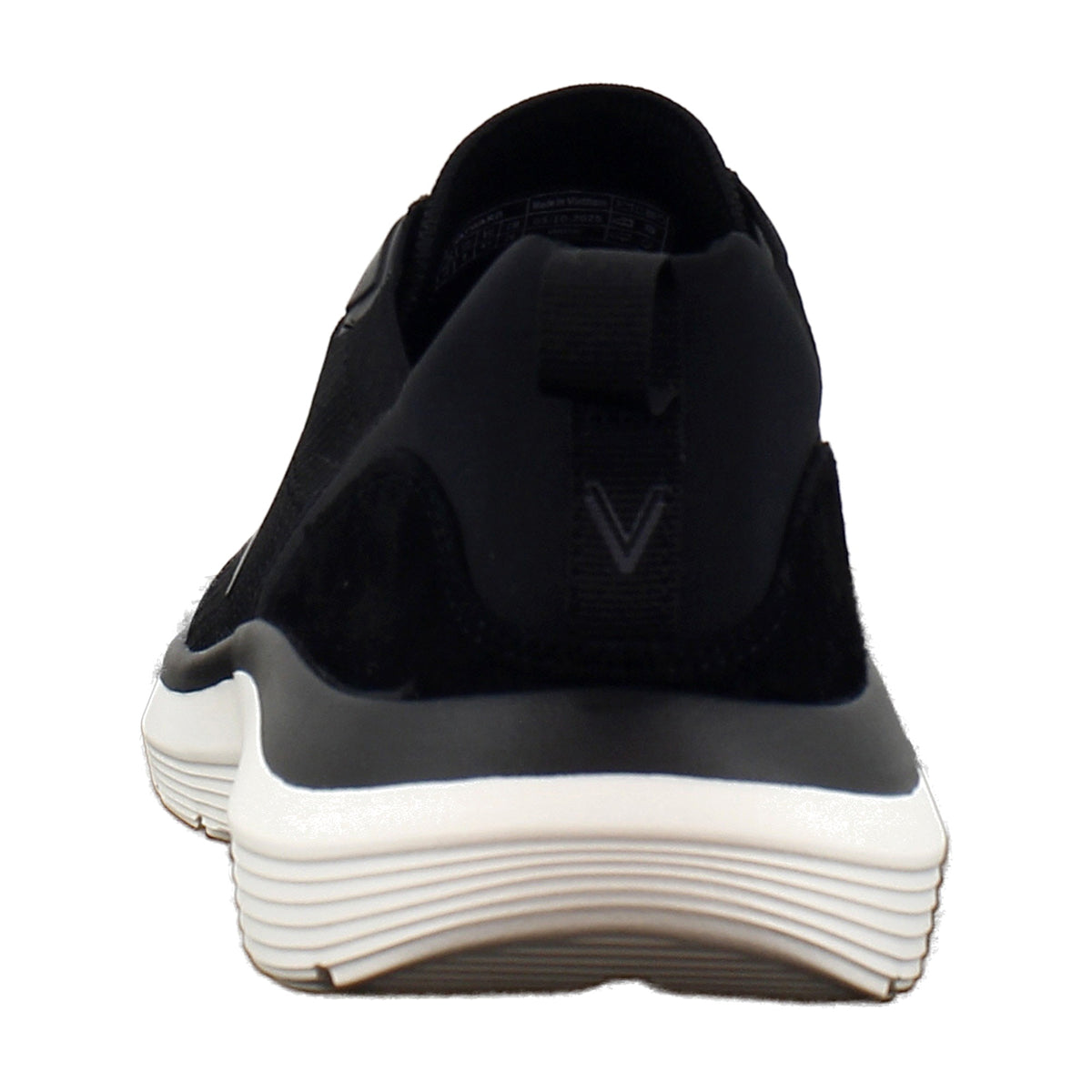 Black Knit Suede