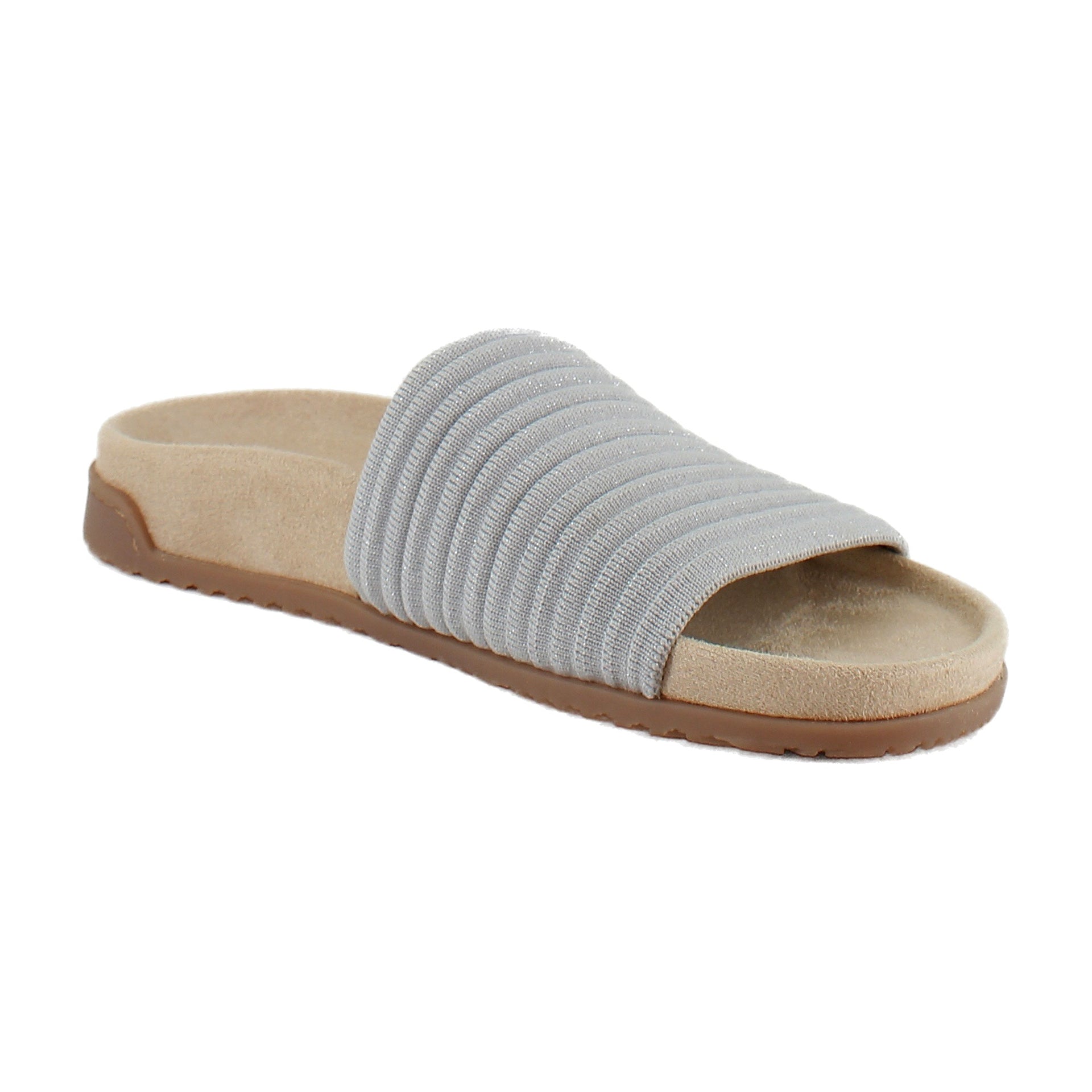 Vapor Grey Metallic Knit