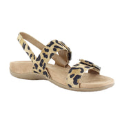 Tan Leopard Suede