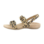 Tan Leopard Suede