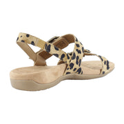 Tan Leopard Suede