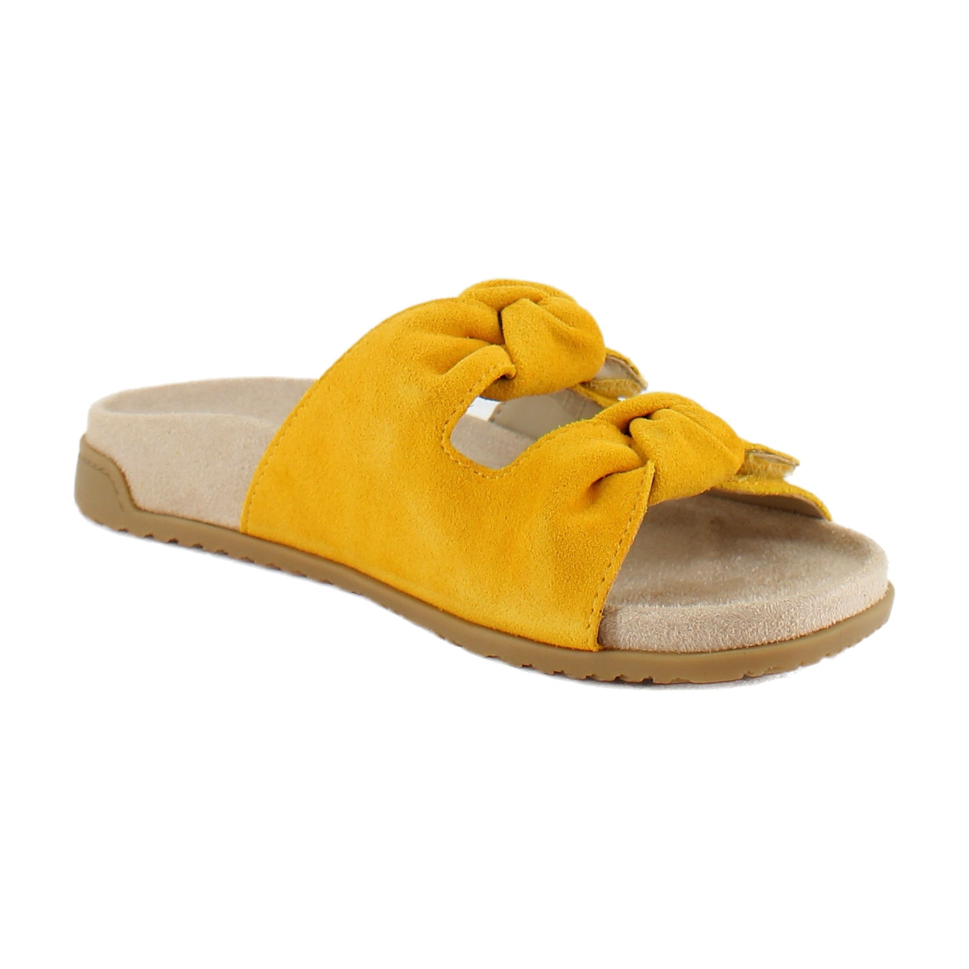 Amber Yellow Suede