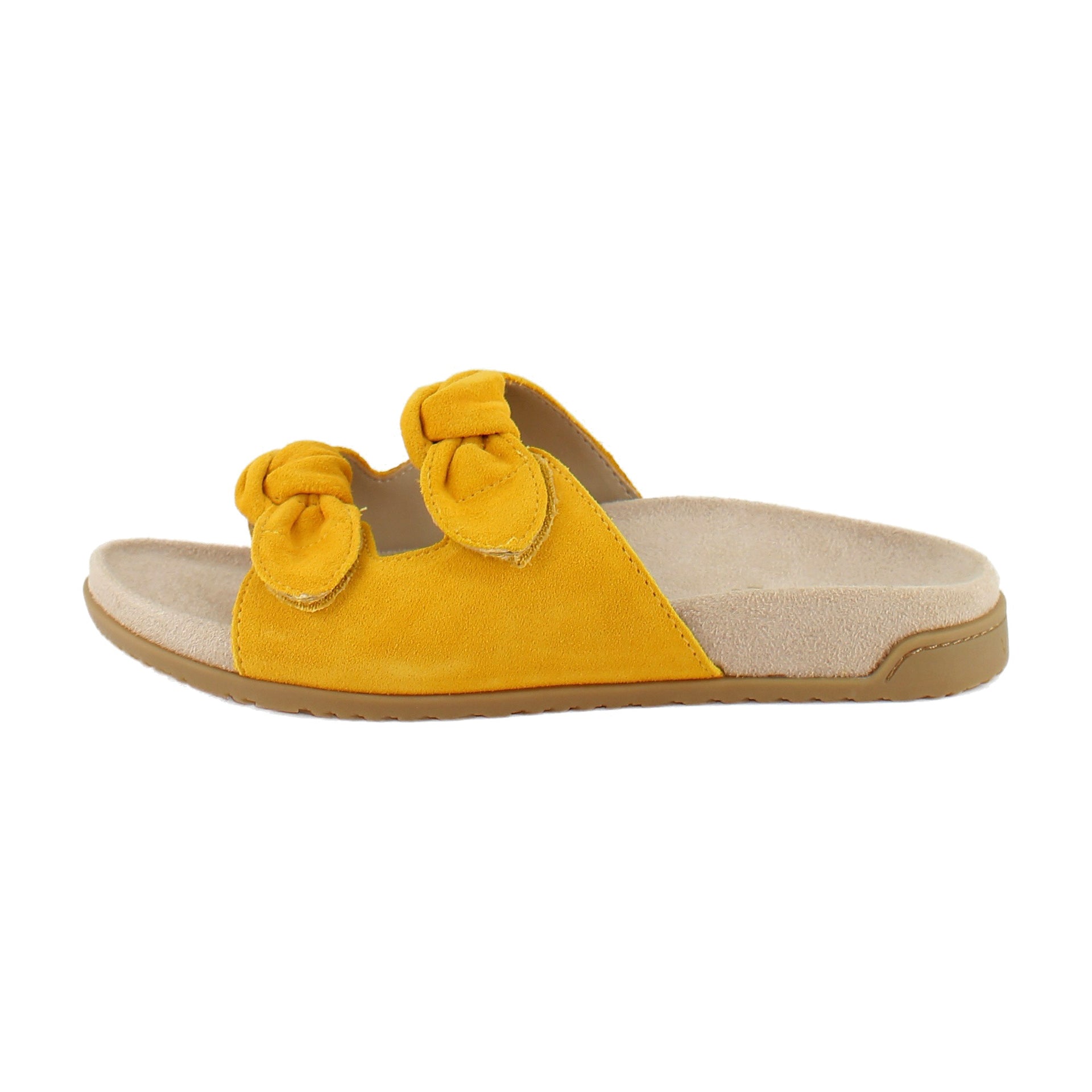 Amber Yellow Suede