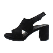 Black Waxed Suede