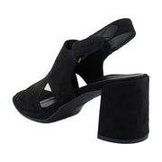 Black Waxed Suede