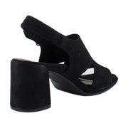 Black Waxed Suede