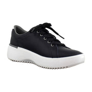 Black Nappa Metallic Leather
