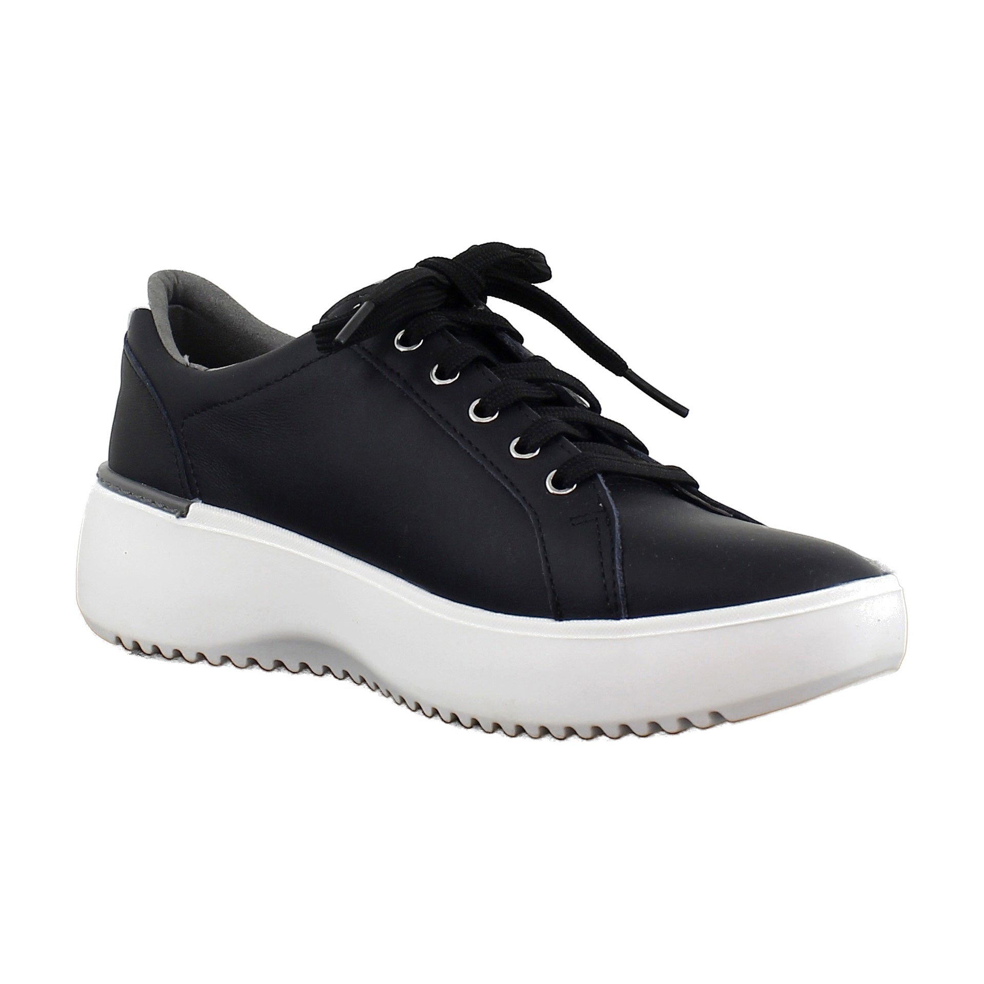 Black Nappa Metallic Leather