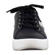 Black Nappa Metallic Leather