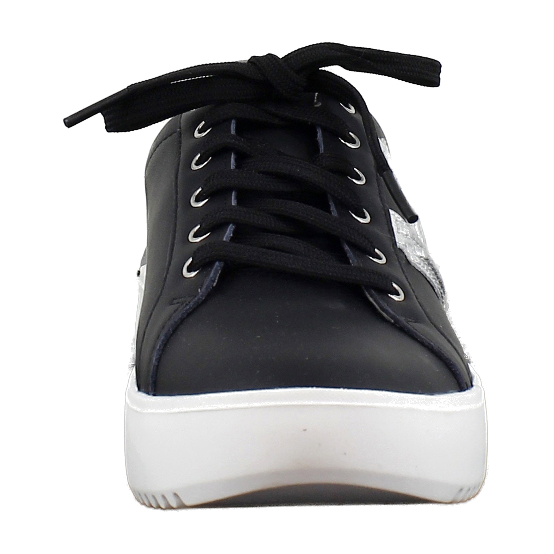 Black Nappa Metallic Leather