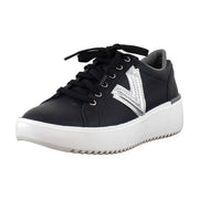 Black Nappa Metallic Leather