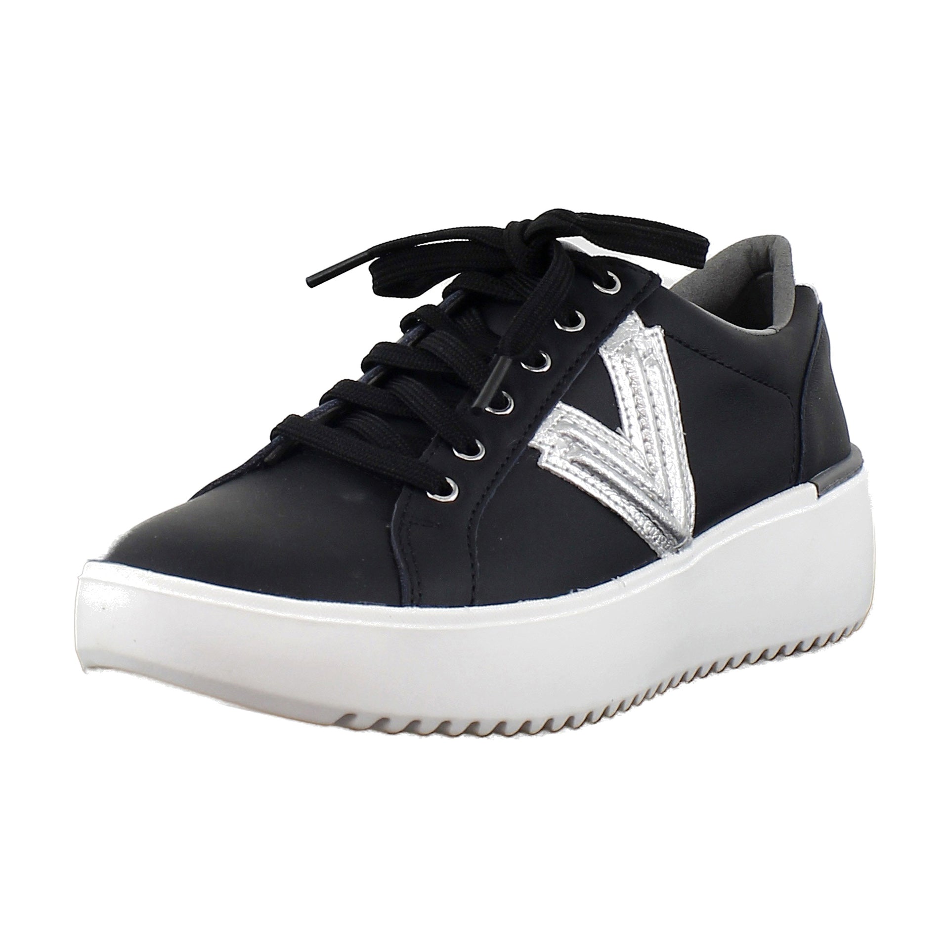 Black Nappa Metallic Leather