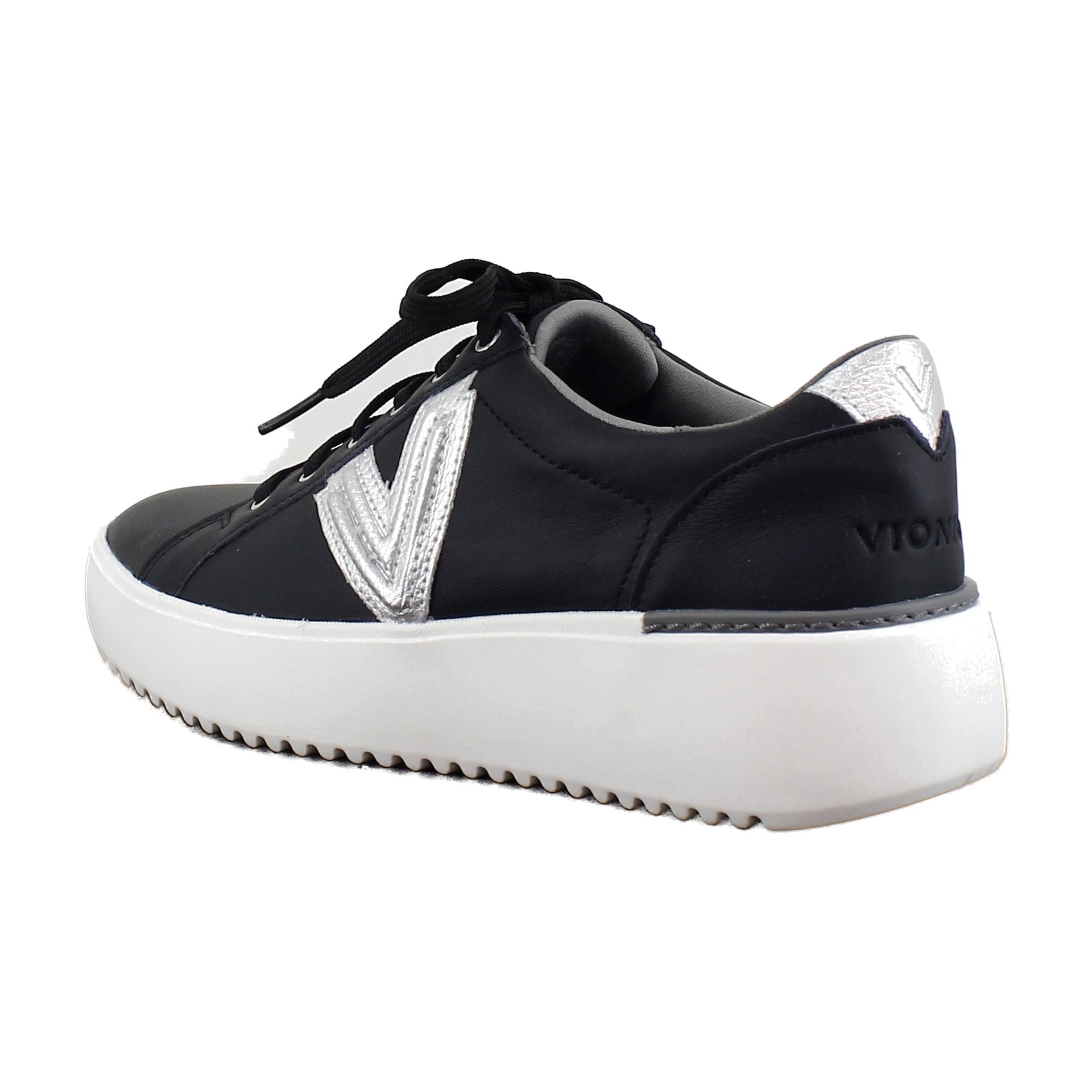 Black Nappa Metallic Leather