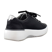 Black Nappa Metallic Leather